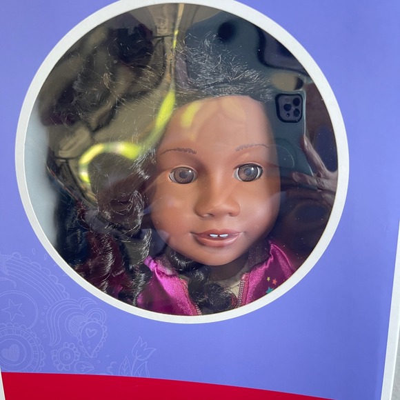 American Girl Truly Me #85 18" Doll With Dark Curly Hair and Brown Eyes W/Book - Picture 2 of 13